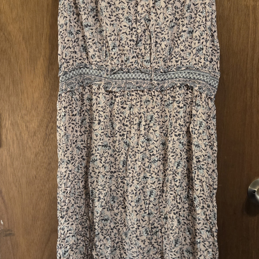 Angels Floral Dress with Black and Cream